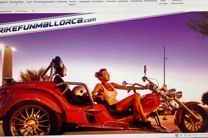 V8 Trike Tour med Fahrer/Guide für maks 4Gäste