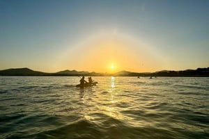 Mallorca: Kajaktocht bij zonsondergang met snorkelen en picknick