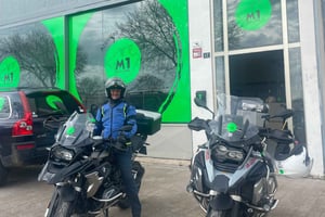 Treino de condução de motocicleta em Maiorca