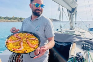 Palma: Privat seilbåtutflukt med valgfri Paella