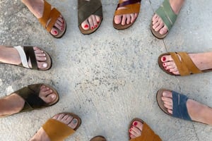 Palma, Santa Catalina: Oficina de fabrico de sandálias