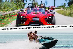 Peguera: Kombitur med racerbil og jetski