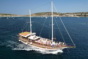 Blue Lagoon, Crystal Lagoon en het eiland Comino en grotten