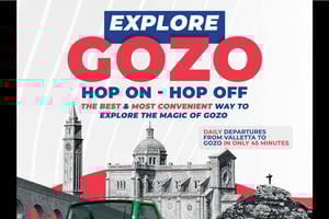 From Valetta: Catamaran Tour with Hop-On, Hop-Off Gozo Tour