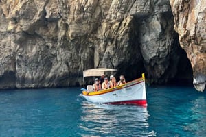 From Sliema: Blue Grotto Excursion & Sea Caves Boat Tour