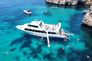 From Sliema: Comino, Crystal Lagoon, and Blue Lagoon Cruise
