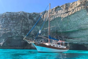Malta: Krydstogt i 3 bugter til Selmun Bay, Blue Lagoon og Gozo