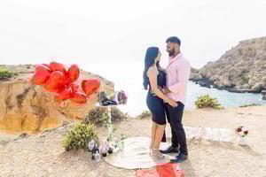 Malta: Bryllupsfrieri med naturskøn udsigt og picnic