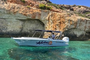 Malta: Private Boat Trip to Blue Lagoon & Crystal Lagoon