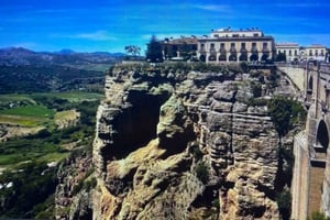 From Malaga: Ronda, including transport, cafe, bullring, tapas, and drinks