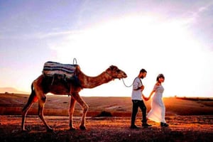 Trekking di 2 giorni nel deserto di Agafay e sulle montagne dell'Atlante da Marrakech