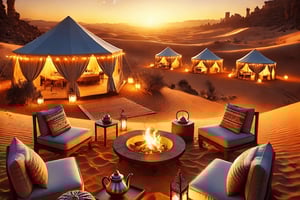 Fra Marrakech: Middag i Agafay-ørkenen og valgfri kameltur