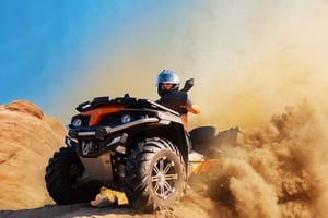 Da Marrakech: Tramonto nel deserto di Agafay, escursioni in quad e cena