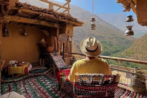 Marrakechista: lounas paikallisessa perhetalossa.