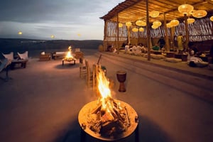 マラケシュ：アガファイ砂漠ディナーと夕日のラクダ乗りツアー