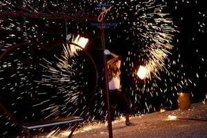 Marrakech: Agafay Kameltur Solnedgang og middag med show