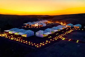 Marrakech: Övernattning i Agafay-öknen, tält, middag och show