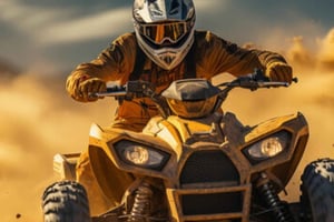 Marrakesh: Agafay-ørkenen – firhjuling og middagsshow ved solnedgang