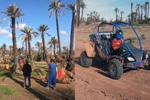 Marrakech: Excursión de medio día a las Dunas con buggy y paseo en camello