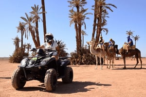 Marrakech: Quad Bike ja kameliretki teellä: Quad Bike and Camel Ride Tour with Tea