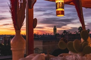 Marrakech : Dîner sur le toit avec vue sur la Koutoubia