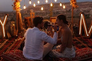 Marrakech: atardecer, paseo en camello y cena de lujo con espectáculo de fuego
