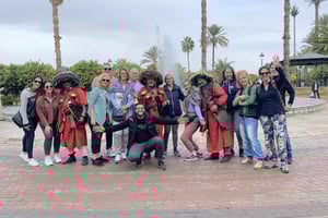 Dutch-language cycling tour through Marrakech.