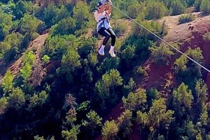 Avventure in zipline e cammello a Marrakech