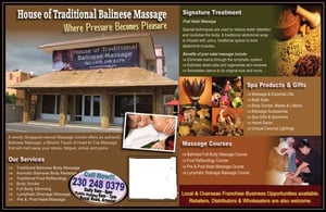 伝統的なバリ風マッサージの家