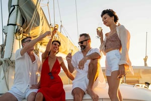 Mauritius: Northern Sunset Catamaran Cruise, Drinks & Snacks