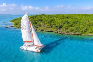 Private Island Getaway by Catamaran to Ile Aux Cerfs