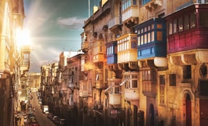 Viajando para Malta pela Rota Cênica