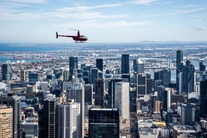 Melbourne: giro in elicottero su città e spiagge private