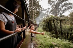 Melbourne: Puffing Billy -juna ja pingviiniparaati -seikkailu