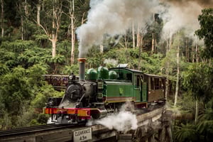 Puffing Billy Railway: resa med ångbåt med kulturarvet