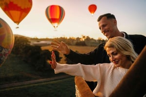 Yarra Valley : Montgolfière avec petit-déjeuner et transferts CBD