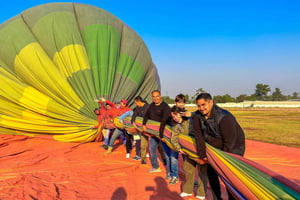 CDMX: balloon ride over Teotihuacan with transportation included