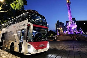 Mexico City: Night Bus Tour