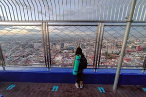 Torre Latino Ciudad de México: Clase de yoga al amanecer