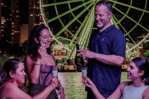 Champagne City Lights Boat Tour (Semi Private)