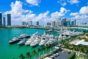 Tur i Miami sentrum med Millionaire's Row Cruise-billetter
