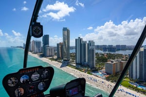 Helikoptertur i solnedgången: Fort Lauderdale-Miami Beach