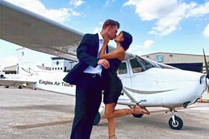 Miami: Romantisk 1-timers privat flytur med champagne