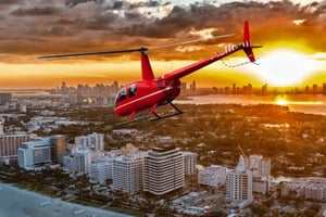 Miami Beach ved solnedgang: privat helikoptertur