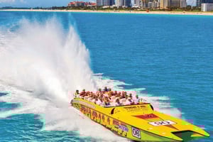 Miami: City Tour and Thriller Speedboat Adventure