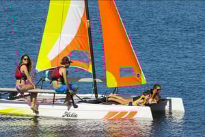 Miami: Hobie Cat Getaway Rental at Hobie Beach