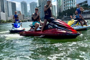 Miami: Aventura de Jet Ski com passeio de barco gratuito