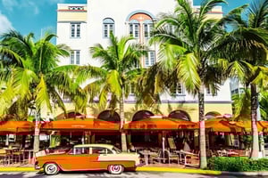 South Beach: French Guided Tour of the Art Deco District (2 hours)