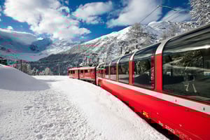 Desde Como: Viaje a St. Moritz y Tirano con el Bernina Express