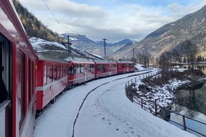 From Milan: Bernina Train, Swiss Alps & St. Moritz Day Trip